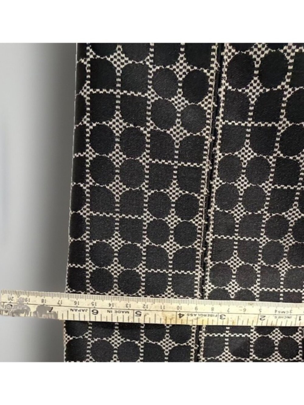 Kate Spade New York Black Beige Geometric Jacquard Classic Print Large Tote Bag - Picture 9 of 16
